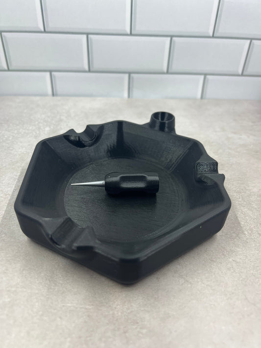 Ashtray With Removeable Poker Tool
